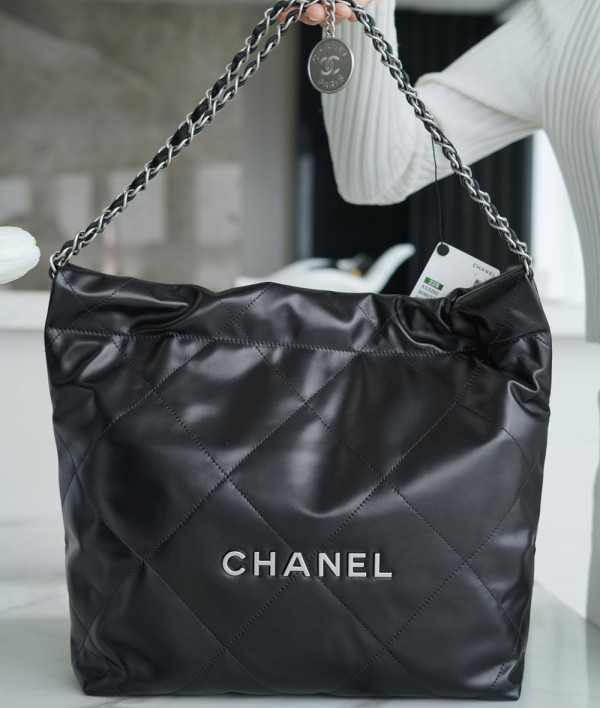 [CHANEL]샤넬 22p bag 22 스몰 호보 실 핸드백 팬더샵