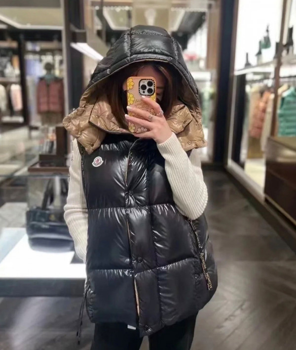 [몽클리어] Moncler Luzule coat 몽클 여성 코트 신상 디몬드 패딩조끼 블랙 아우터