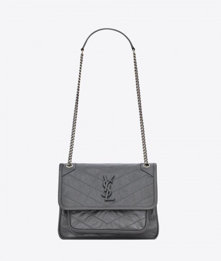 [YSL]입생로랑 NIKI BABY BAG 498892 신상 크로스백 여성 그레이 핸드쇼핑백