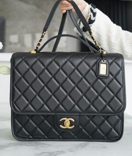 [CHANEL]샤넬 22K bag 백팩 램스킨 캐비어탑핸들 (미러급 정품가죽) 듀마여행백 빈티지백 팬더샵가방