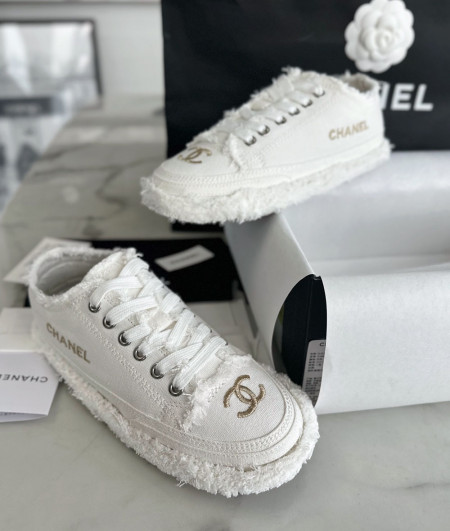 [CHANEL]샤넬24S SHOES 신상 빈지티스니커즈 여성패션운동화 화이트신발 CC 팬더샵슈즈