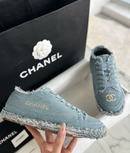 [CHANEL]샤넬24S SHOES 신상 빈지티스니커즈 여성패션운동화 데님신발 CC 팬더샵슈즈